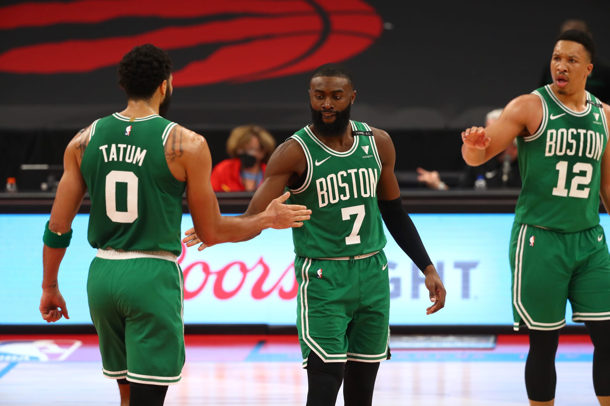 NBA rumors Boston Celtics did discuss Jaylen Brown in James Harden