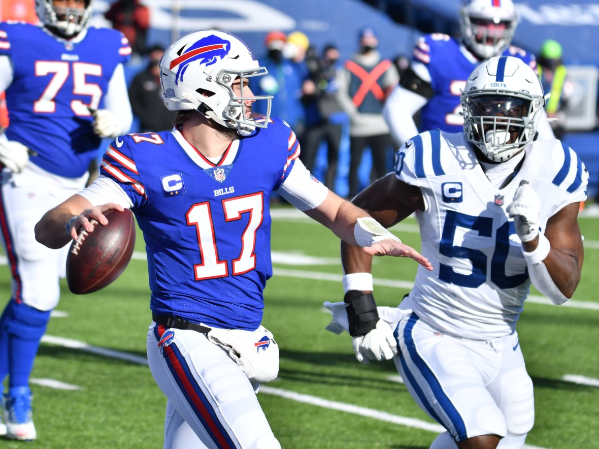 Josh Allen is one of the top remaining quarterbacks in the NFL Playoffs.