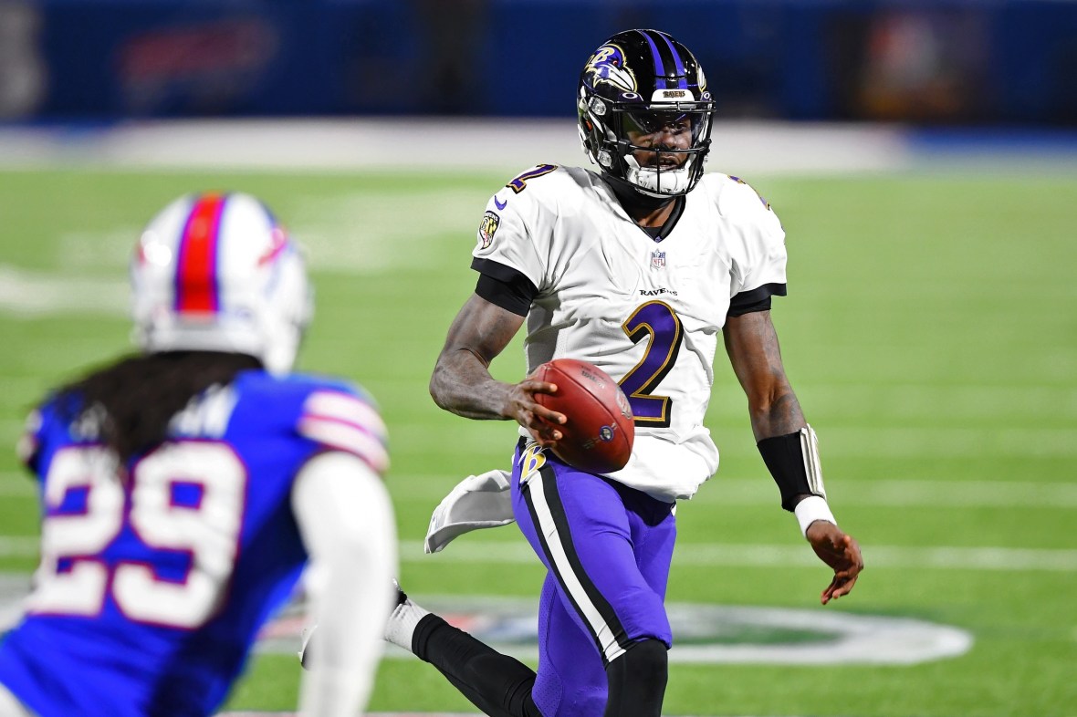 Ravens QB Tyler Huntley is a reason they waived Robert Griffin III on Monday.
