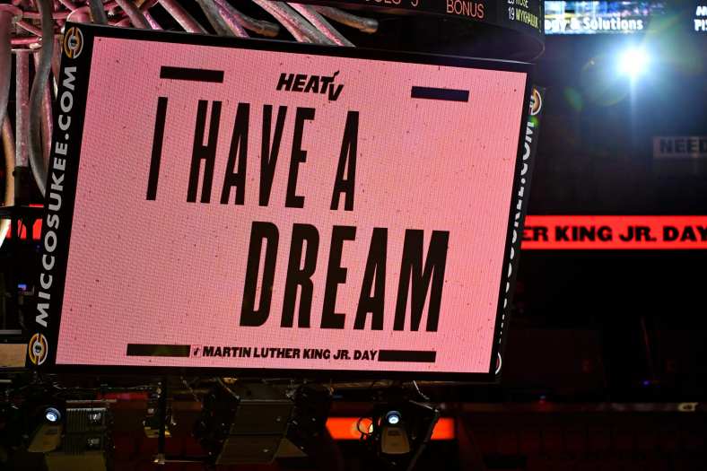 NBA players celebrate Martin Luther King Jr Day
