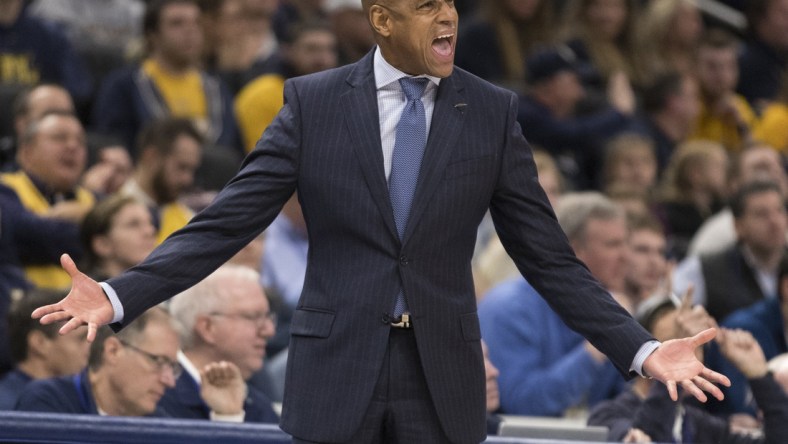 Dec 4, 2018; Milwaukee, WI, USA; UTEP Miners head coach Rodney Terry reacts during the second half against the Marquette Golden Eagles at Fiserv Forum. Mandatory Credit: Jeff Hanisch-USA TODAY Sports