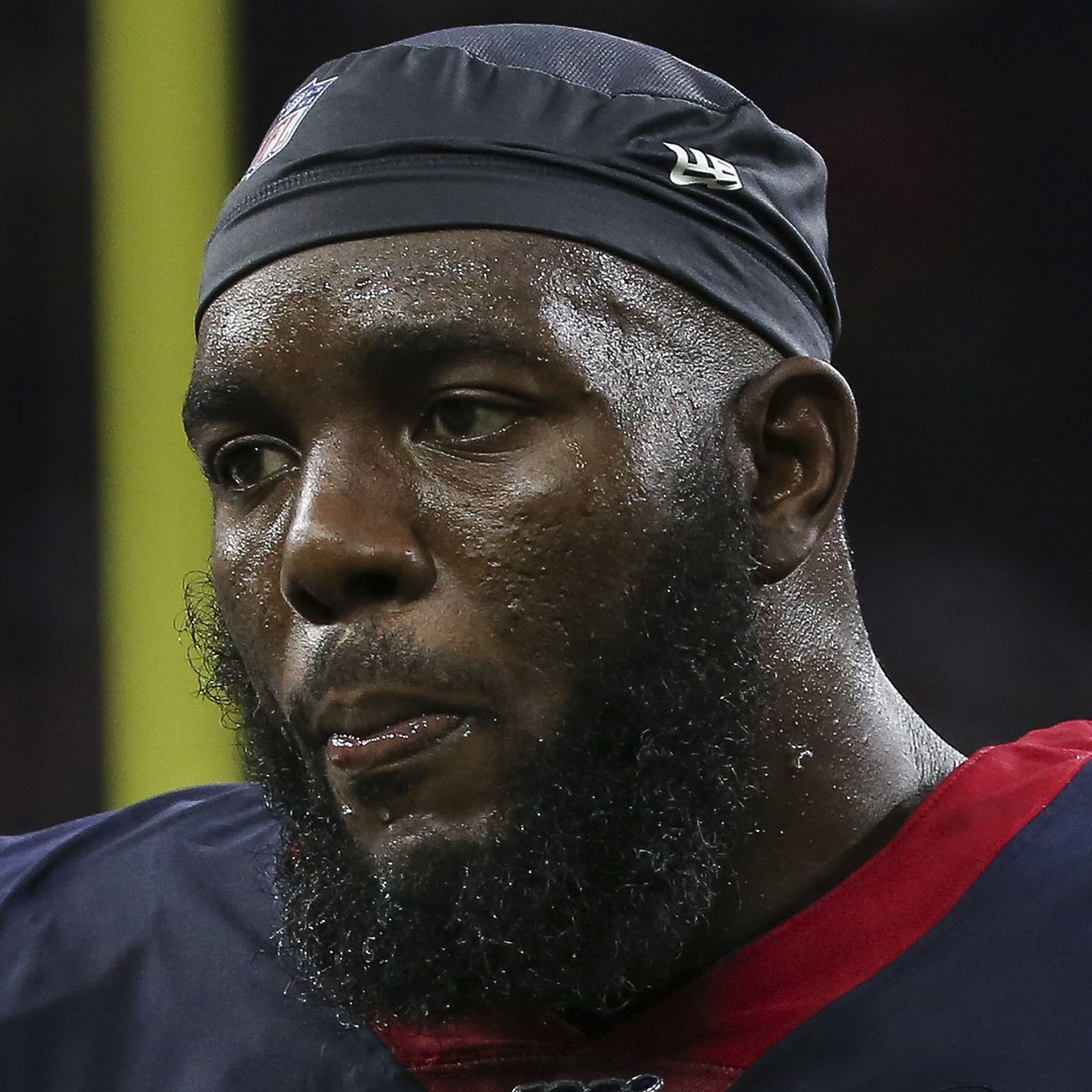 Aug 17, 2019; Houston, TX, USA; Houston Texans, Tackle, Roderick Johnson, (63) at NRG Stadium. Mandatory Credit: Troy Taormina-USA TODAY Sports