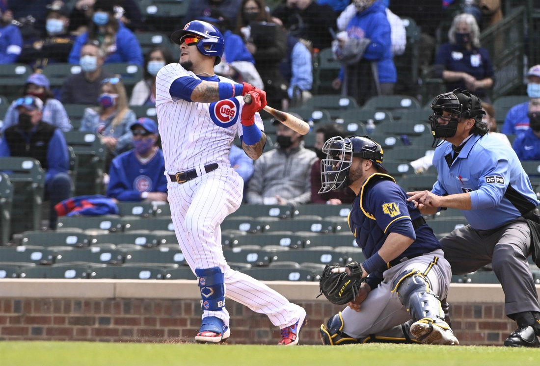 Chicago Cubs belt four homers in 15-2 rout of Brewers