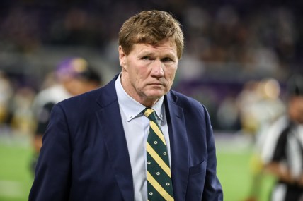 Dec 23, 2019; Minneapolis, Minnesota, USA; Green Bay Packers president and CEO Mark Murphy looks on prior to a game against the Minnesota Vikings at U.S. Bank Stadium. Mandatory Credit: Brace Hemmelgarn-USA TODAY Sports