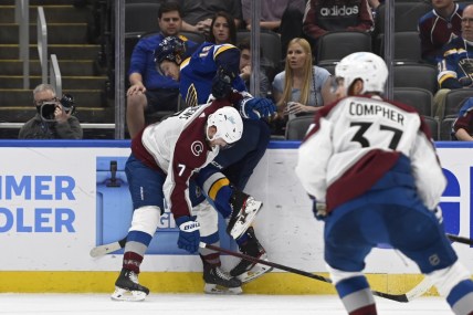 WATCH: Colorado Avalanche pound St. Louis Blues for series sweep