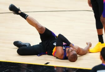 WATCH: Phoenix Suns’ Chris Paul leaves game in tremendous amount of pain after reinjuring shoulder