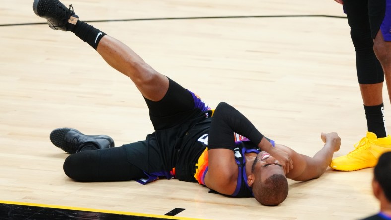 Phoenix Suns guard Chris Paul injured