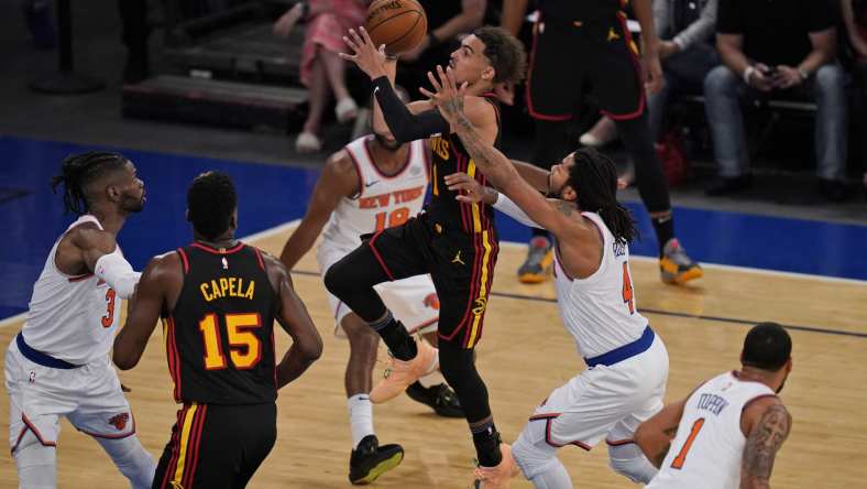 Atlanta Hawks' Trae Young against the New York Knicks