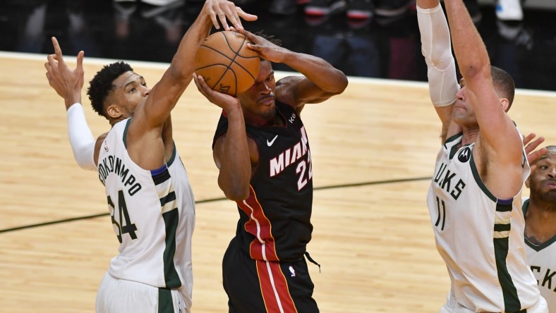 NBA world blasts Miami Heat for blowout Game 3 loss to Bucks