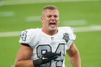 Las Vegas Raiders defensive end Carl Nassib becomes first openly gay NFL player