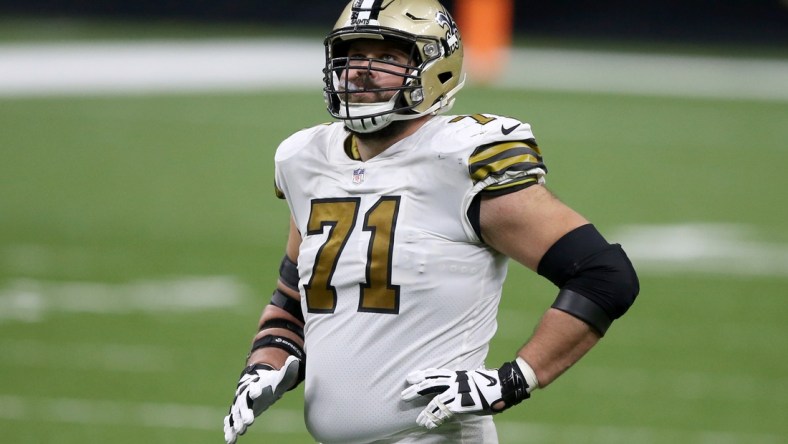 Dec 25, 2020; New Orleans, Louisiana, USA; New Orleans Saints offensive tackle Ryan Ramczyk (71) in the second half against the Minnesota Vikings at the Mercedes-Benz Superdome. Mandatory Credit: Chuck Cook-USA TODAY Sports