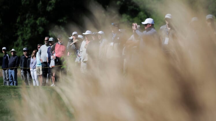Spectators watch as a grouping competes at the 2021 Visit Knoxville Open PGA Korn Ferry Tour at Holston Hills Country Club in Knoxville, Tenn. on Thursday, May 13, 2021. The competition runs through Sunday. Single-day tickets are available for $10.Kns 2021 Visit Knoxville Open