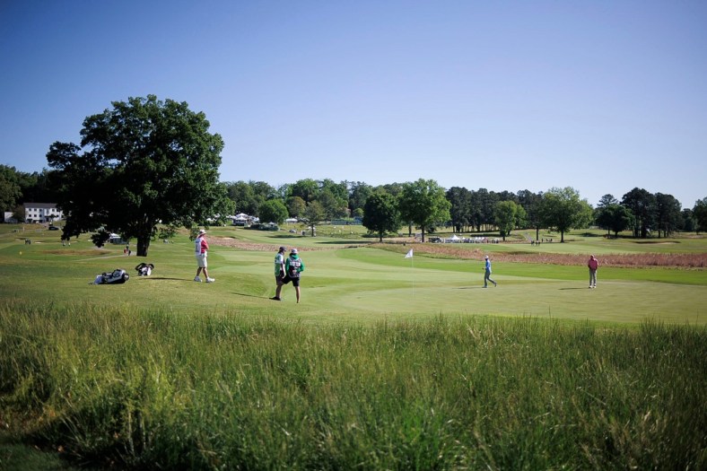 Golfers compete at the 2021 Visit Knoxville Open PGA Korn Ferry Tour at Holston Hills Country Club in Knoxville, Tenn. on Thursday, May 13, 2021. The competition runs through Sunday. Single-day tickets are available for $10.

Kns 2021 Visit Knoxville Open
