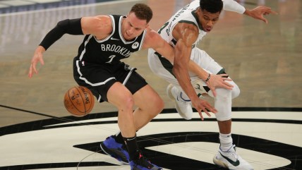 WATCH: Blake Griffin just spiked it on Giannis Antetokounmpo, and everyone went nuts