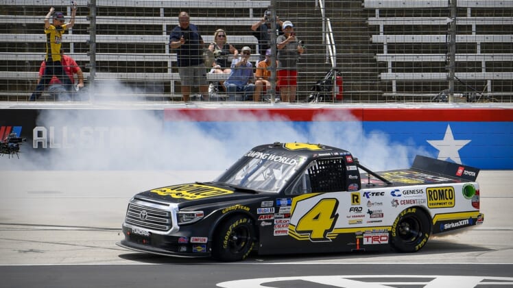 John Hunter Nemechek Captures Trucks Win In Texas