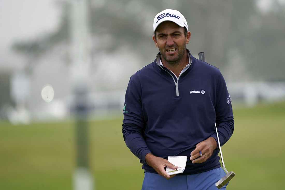 Jun 17, 2021; San Diego, California, USA; Edoardo Molinari on the second green during the first round of the U.S. Open golf tournament at Torrey Pines Golf Course. Mandatory Credit: Michael Madrid-USA TODAY Sports