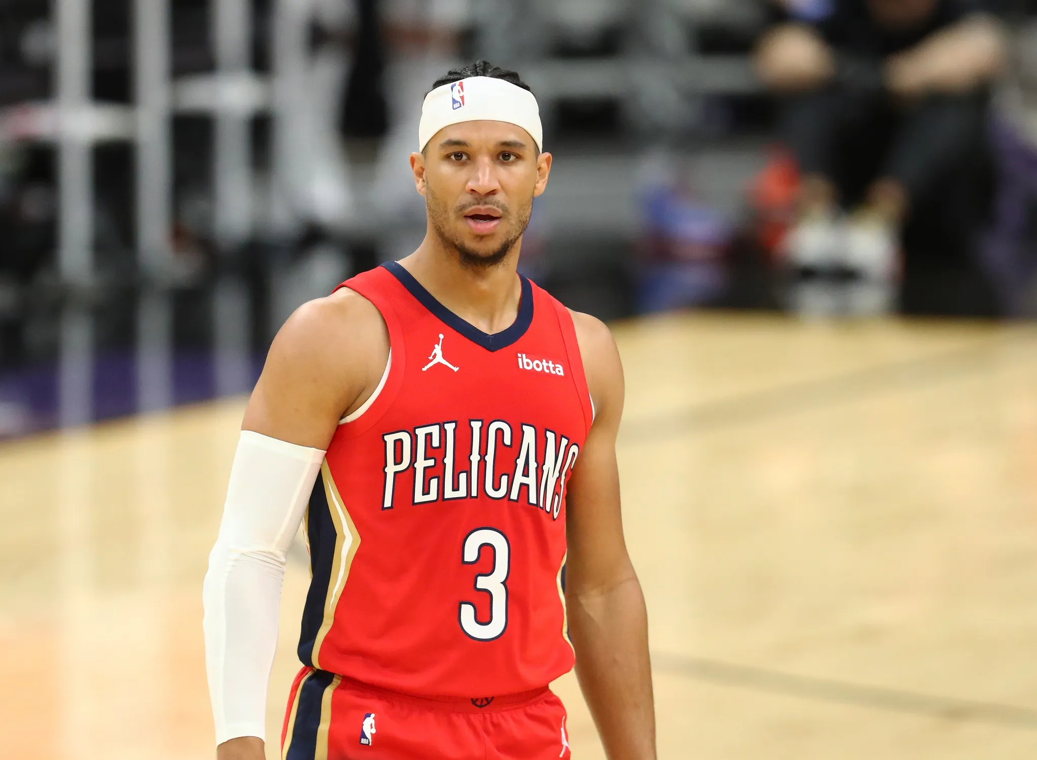 Josh Hart New Orleans Pelicans Practice Used Jersey Nike Villanova Game Worn