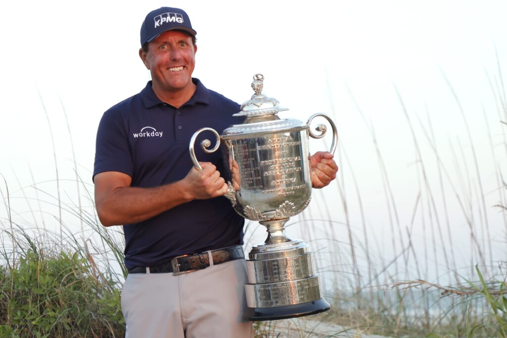 T12. Phil Mickelson, Nick Faldo and Lee Trevino, 6 major wins