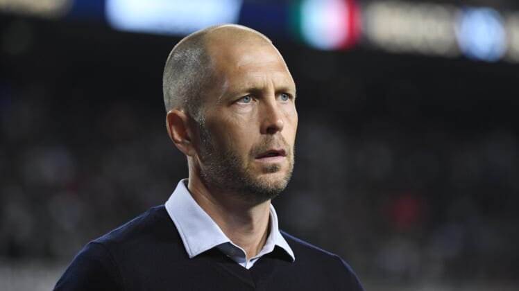 Jul 7, 2019; Chicago, IL, USA; United States head coach Gregg Berhalter against Mexico in the second half championship match of the CONCACAF Gold Cup soccer tournament at Soldier Field. Mandatory Credit: Mike DiNovo-USA TODAY Sports