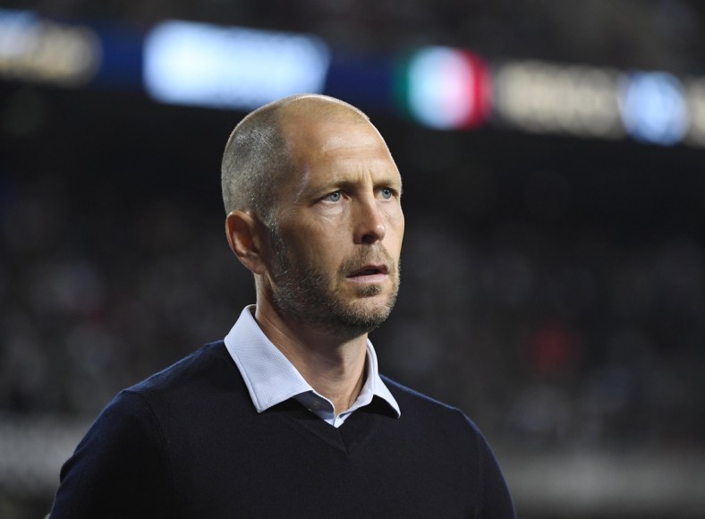 Jul 7, 2019; Chicago, IL, USA; United States head coach Gregg Berhalter against Mexico in the second half championship match of the CONCACAF Gold Cup soccer tournament at Soldier Field. Mandatory Credit: Mike DiNovo-USA TODAY Sports