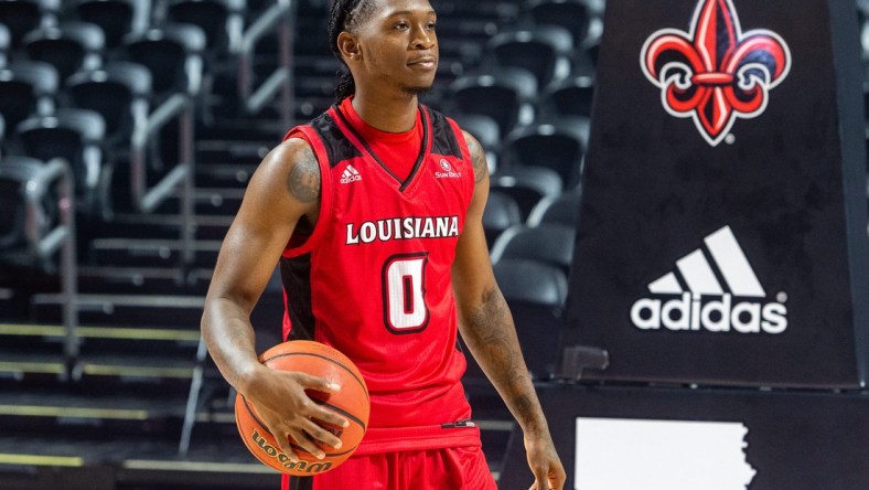 Cedric Russell- Louisiana Ragin Cajuns Basketball Media Day. Wednesday, Oct. 30, 2019.

V2cajuns Basketball Media Day 7367