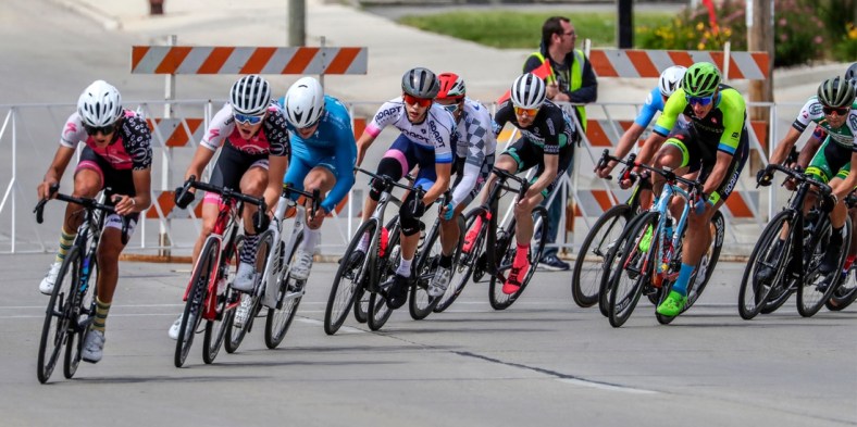 Bikers corner during the Category 2/3 race at the Tour of America's Dairyland, Monday, June 21, 2021, in Manitowoc, Wis.

Man 062121 Tour Of Americas Dairyland Gck 016