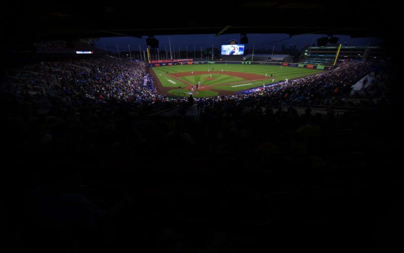 Jul 16, 2021; Buffalo, New York, USA;  A general view of Sahlen Field during a game between the Toronto Blue Jays and the Texas Rangers. Mandatory Credit: Timothy T. Ludwig-USA TODAY Sports