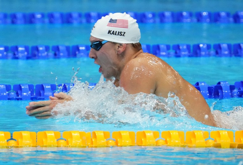 Chase Kalisz powers his way to the gold medal in the men's 400m individual medley final at Tokyo Aquatics Centre.

Usp Olympics Swimming July 25 S Oly Jpn
