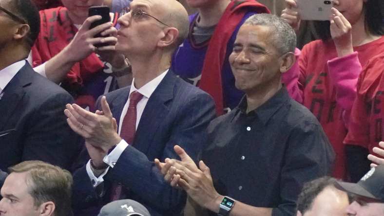 President-Barack-Obama-NBA-Commissioner-Adam-Silver