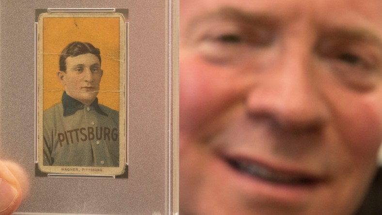 Ken Goldin, founder of Goldin Auctions in Runnemede, displays a 1909 Honus Wagner card valued at an estimated $5 million.

Sports Cards Are Turning Big Profits 4