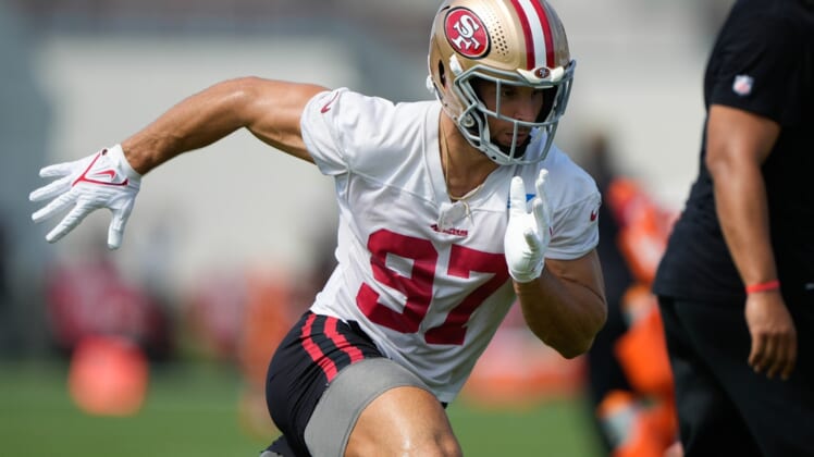 San Francisco 49ers' Nick Bosa Progressing From ACL Injury