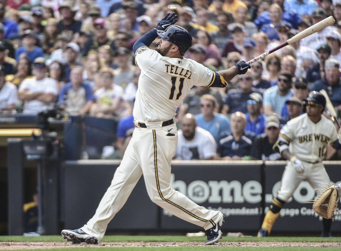 September 5, 2021: Milwaukee Brewers first baseman Rowdy Tellez