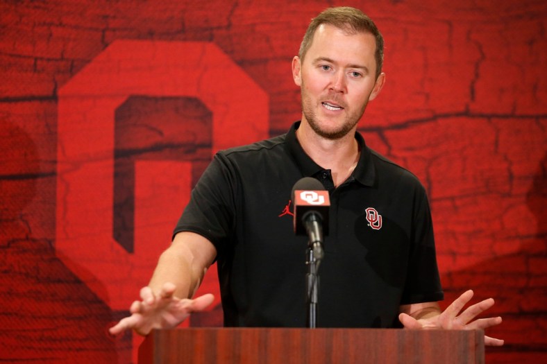Lincoln Riley said OU's move to the SEC is "going to be a positive thing for this university and state."

cover