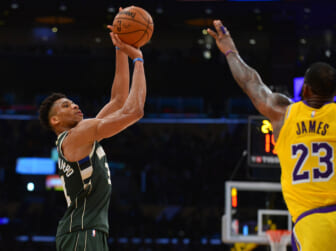 NBA: Milwaukee Bucks with the Los Angeles Lakers