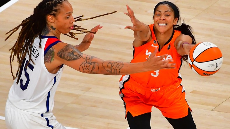 Candace Parker suffers an ankle injury in Chicago Sky loss