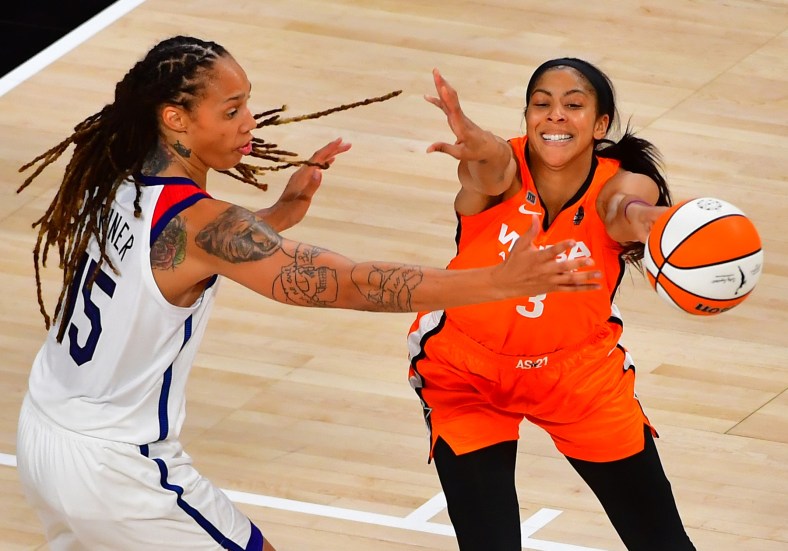 Candace Parker suffers an ankle injury in Chicago Sky loss