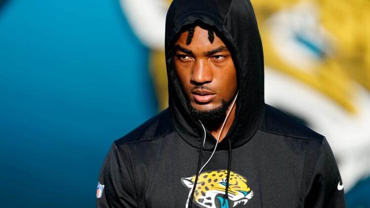Sep 24, 2020; Jacksonville, Florida, USA; Jacksonville Jaguars cornerback CJ Henderson (23) looks on prior to a game between the Jaguars and the Miami Dolphins at TIAA Bank Field. Mandatory Credit: Douglas DeFelice-USA TODAY Sports