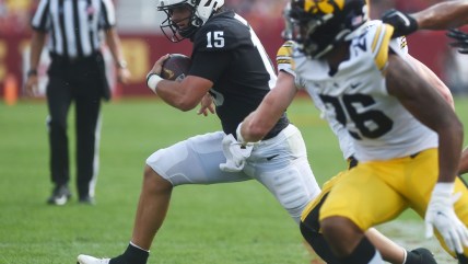 WATCH: No. 10 Iowa Hawkeyes keep Cy-Hawk Trophy, defeating No. 9 Iowa State