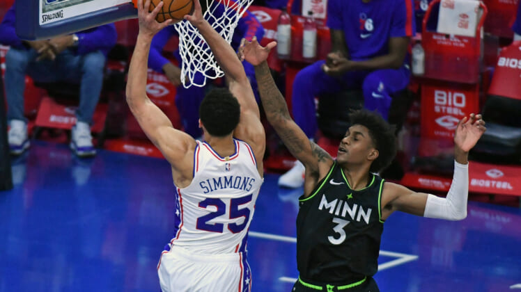 NBA: Minnesota Timberwolves at Philadelphia 76ers