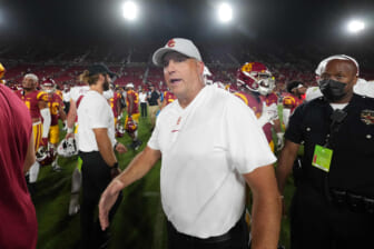 Football world reacts to Clay Helton being fired by USC Trojans