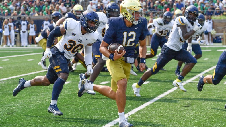 Notre Dame put on blast for Peacock streaming deal, poor showing vs. Toledo