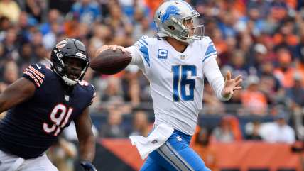 NFL world blasts Detroit Lions’ Jared Goff for miserable first-half performance