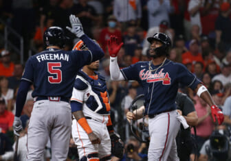 WATCH: Atlanta Braves’ Jorge Soler makes World Series history in first at-bat