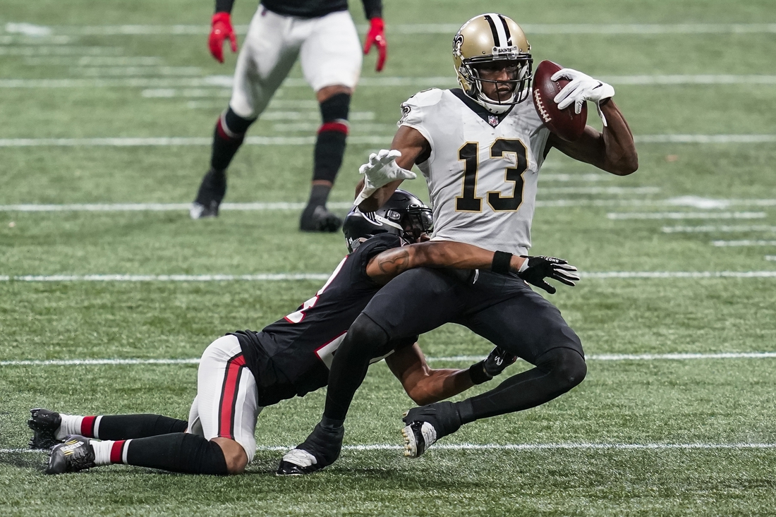 New Orleans Saints wide receiver Michael Thomas (13) during the