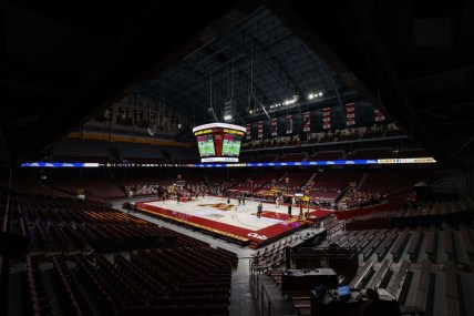 Dec 25, 2020; Minneapolis, Minnesota, USA; A general view of Williams Arena prior to the game between the Minnesota Gophers and Iowa Hawkeyes. Mandatory Credit: Harrison Barden-USA TODAY Sports