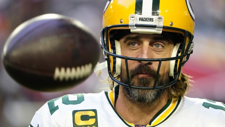 Aaron Rodgers before a game against the Arizona Cardinals on Oct. 28.

Syndication Arizona Republic