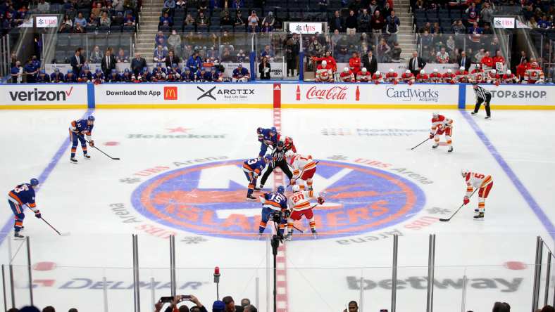 NHL: Calgary Flames at New York Islanders