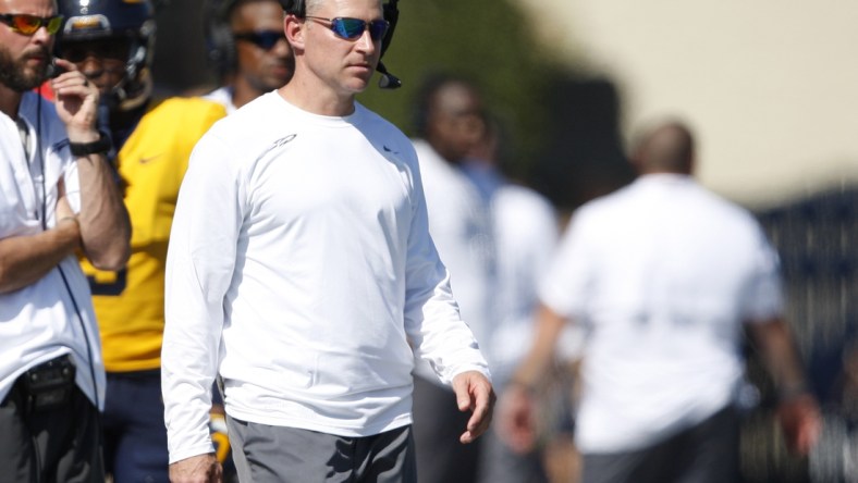 Sep 15, 2018; Toledo, OH, USA; Toledo Rockets head coach Jason Candle looks on during the fourth quarter against the Miami Hurricanes at Glass Bowl. Mandatory Credit: Raj Mehta-USA TODAY Sports