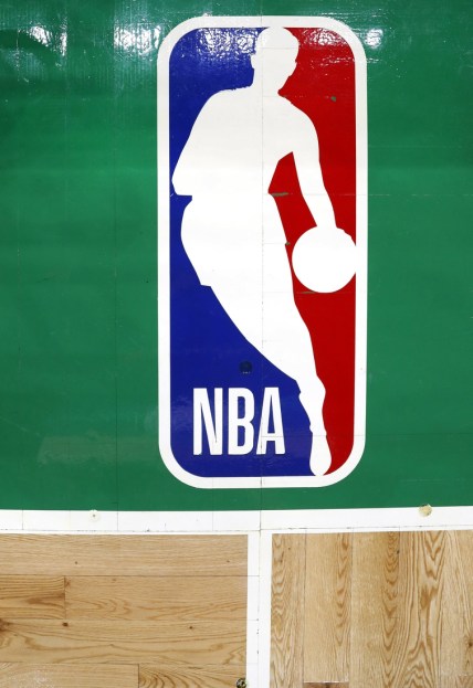 Dec 28, 2019; Boston, Massachusetts, USA; The parquet floor and the NBA logo are seen before the game between the Boston Celtics and the Toronto Raptors at TD Garden. Mandatory Credit: Winslow Townson-USA TODAY Sports