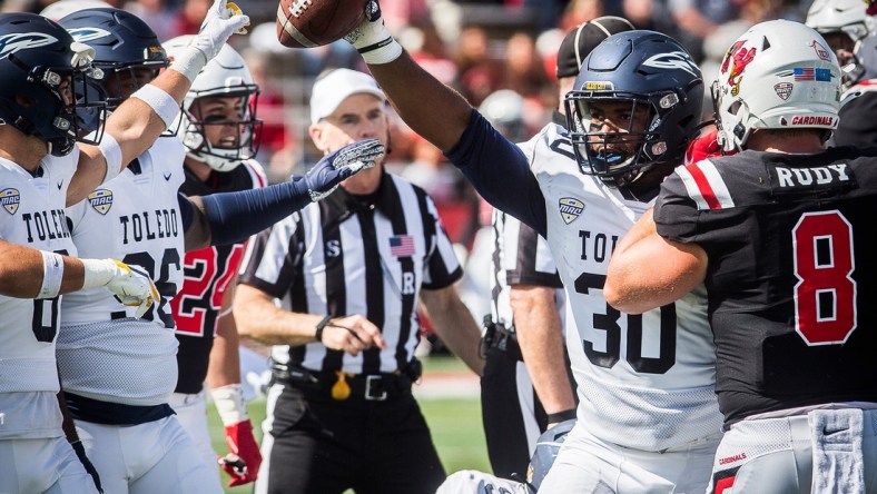 Ball State faces off against Toledo at Scheumann Stadium Saturday, Sept. 25, 2021.

Ballstatevtoledofootball 5